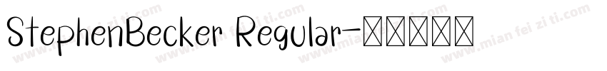 StephenBecker Regular字体转换